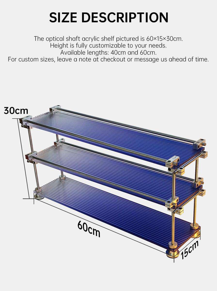 3-Tier Keyboard Stand — Chrome Steel & Acrylic
