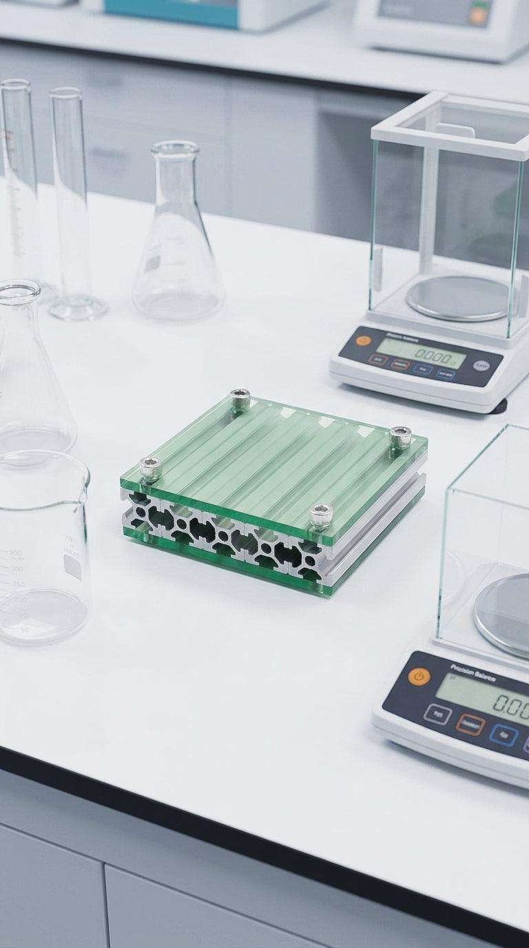 Custom Industrial Aluminum Desk Coaster | Acrylic EDC Tray — HushLume