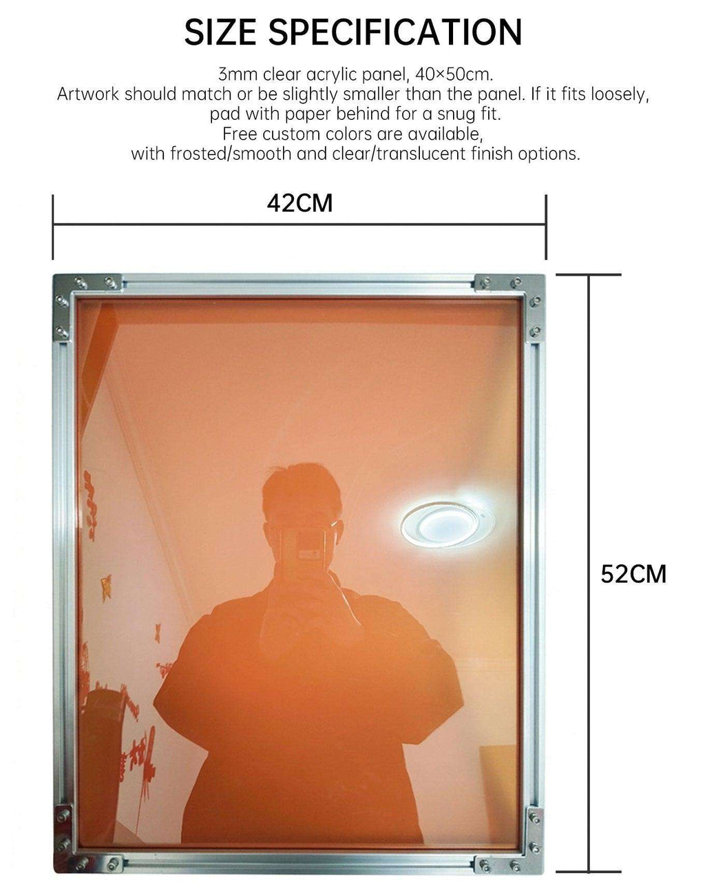Custom Aluminum Poster Frame — Floating Acrylic - HushLume