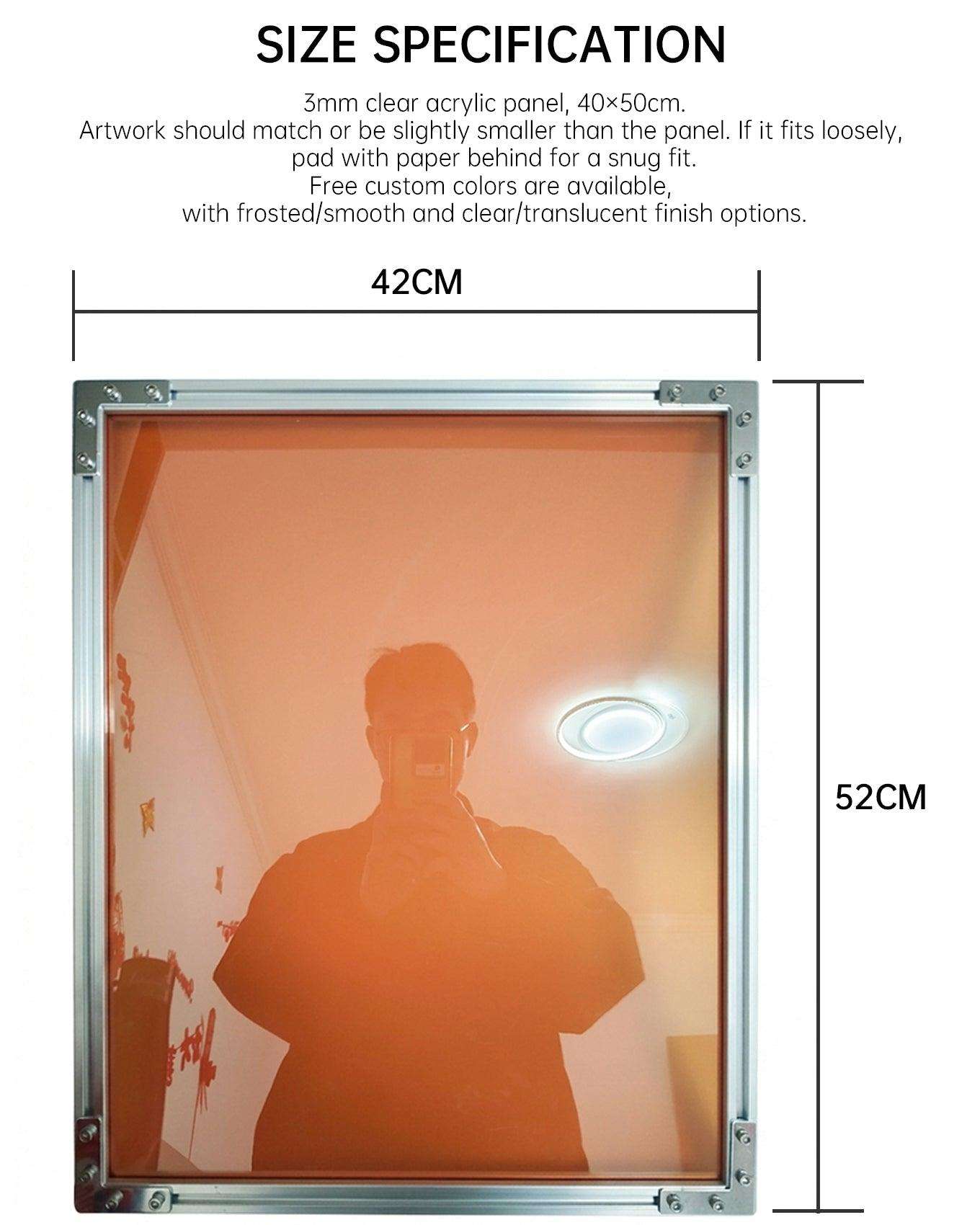 Custom Aluminum Poster Frame — Floating Acrylic - HushLume