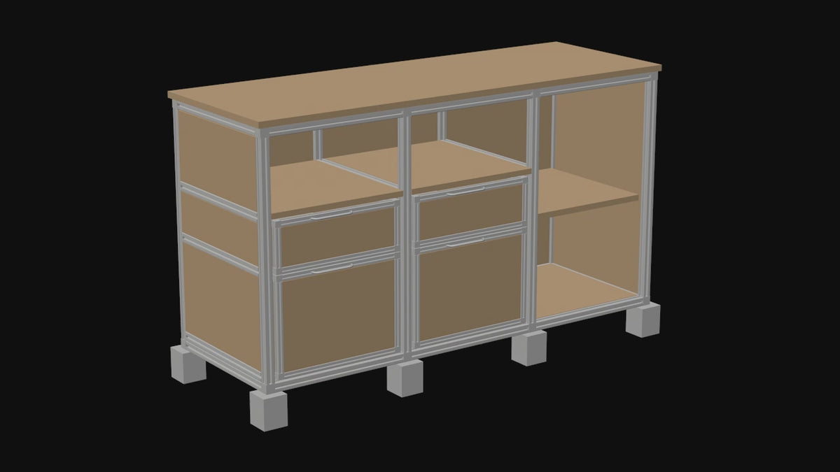Custom Aluminum Furniture | Carts, Shelves & Desks | HushLume