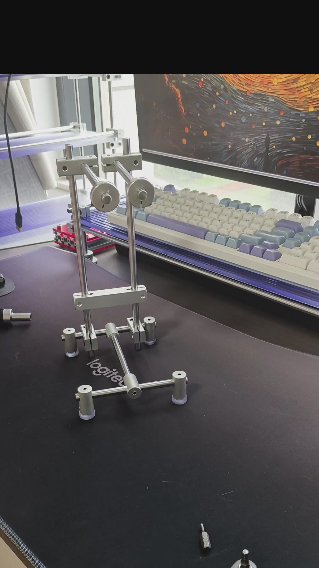 Headphone Stand — 8mm Chrome Steel Shafts