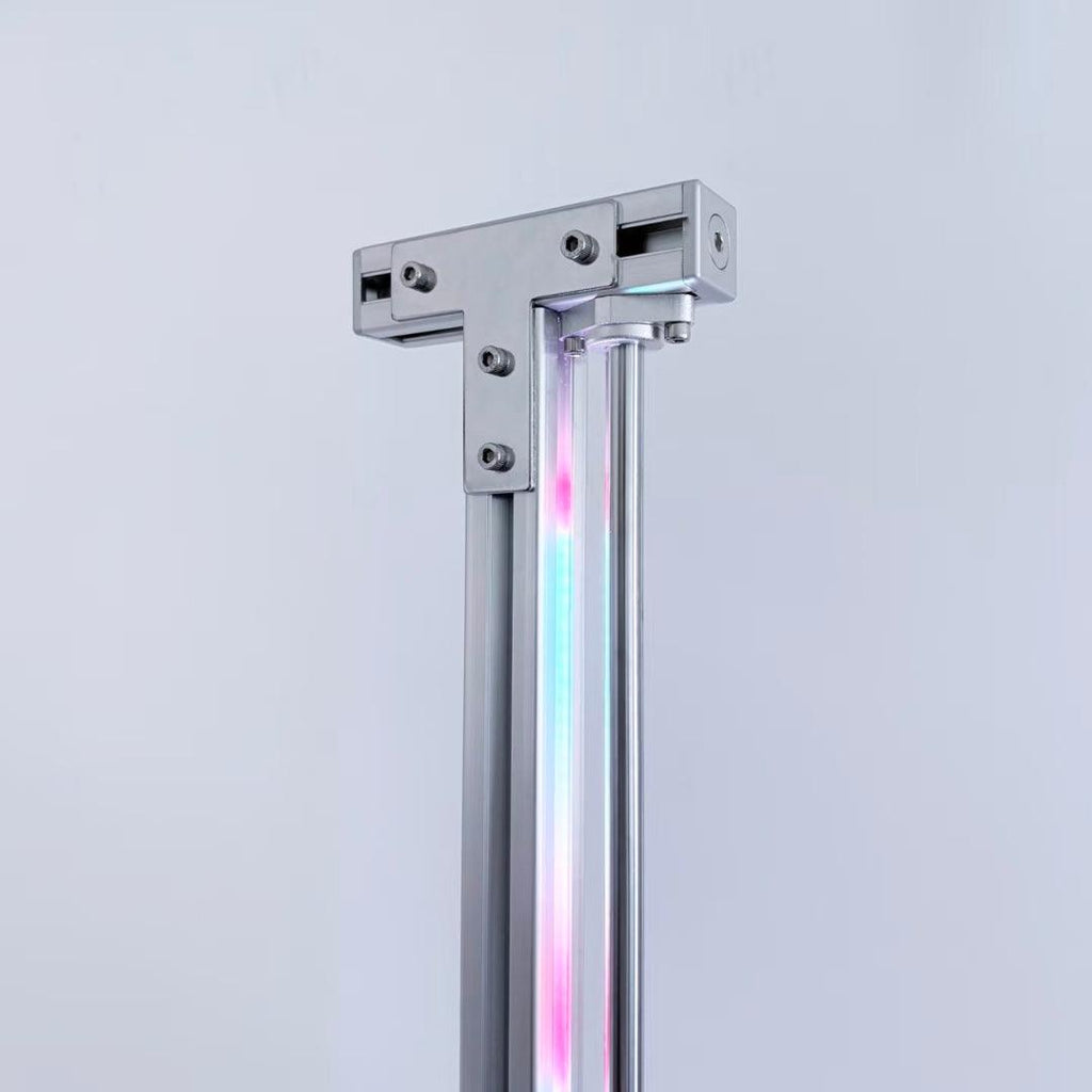 RGB Corner Floor Lamp — Aluminum, App Control - HushLume