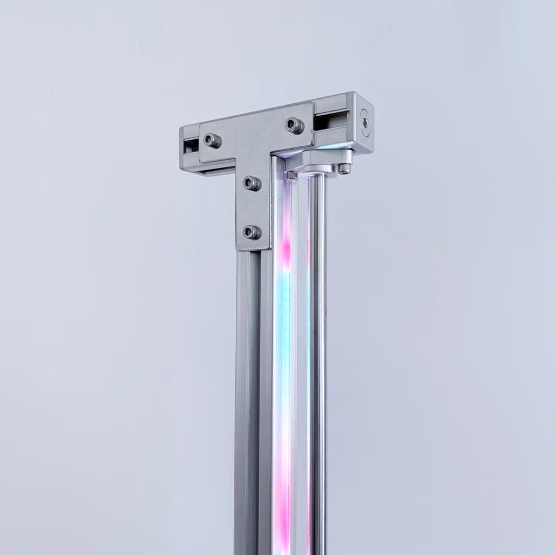 RGB Corner Floor Lamp — Aluminum, App Control - HushLume