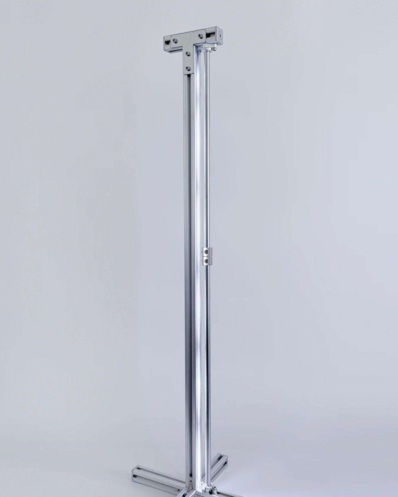 RGB Corner Floor Lamp — Aluminum, App Control - HushLume