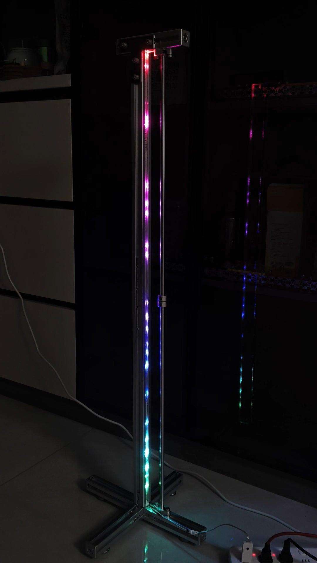 RGB Corner Floor Lamp — Aluminum, App Control - HushLume