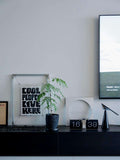 Suspension Poster Frame — Steel Wire & Acrylic - HushLume