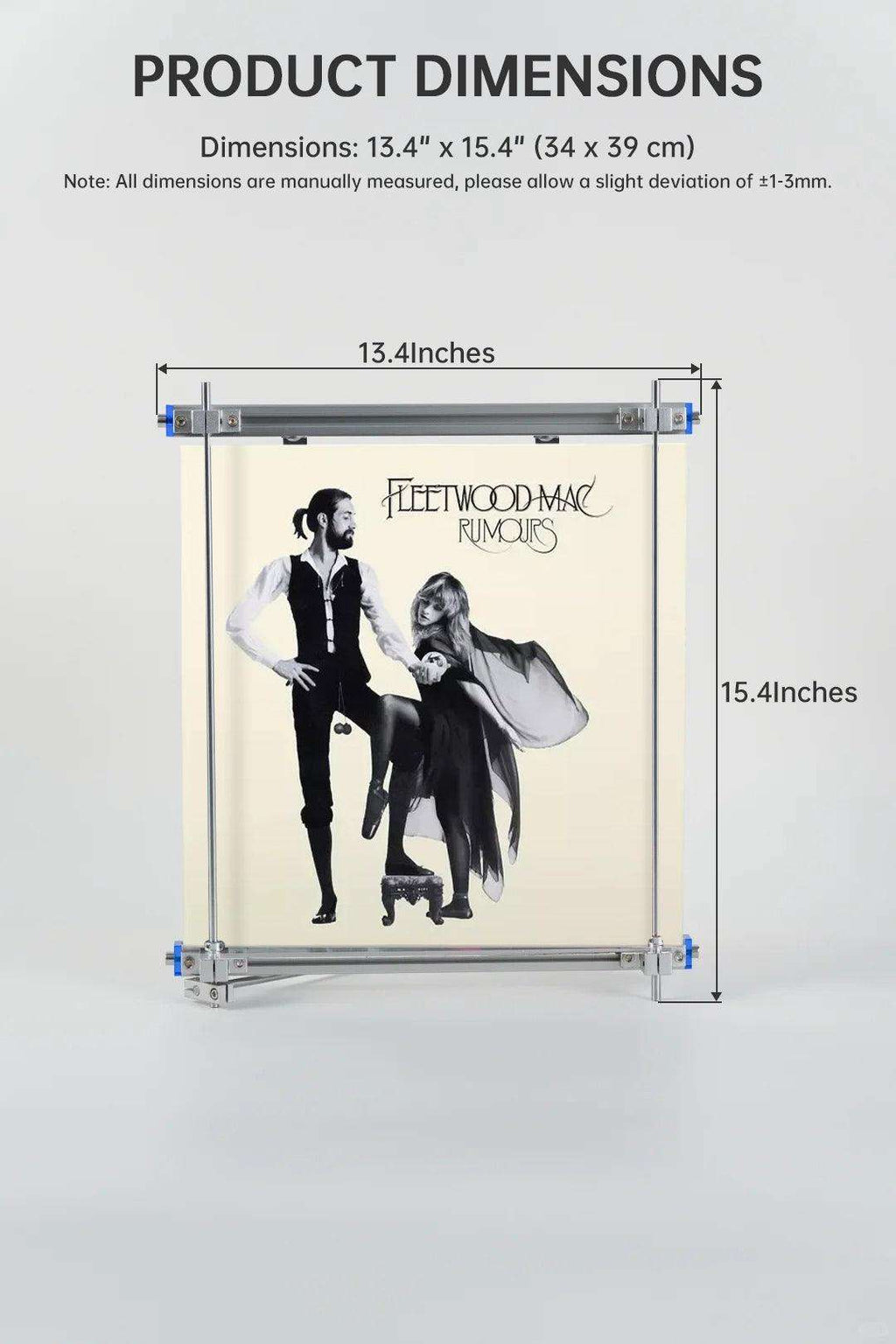 Vinyl Record Stand — Aluminum & Chrome Steel - HushLume