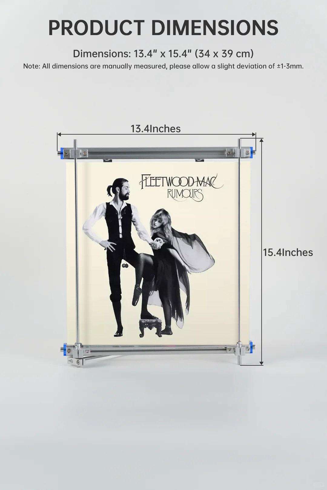 Vinyl Record Stand — Aluminum & Chrome Steel - HushLume