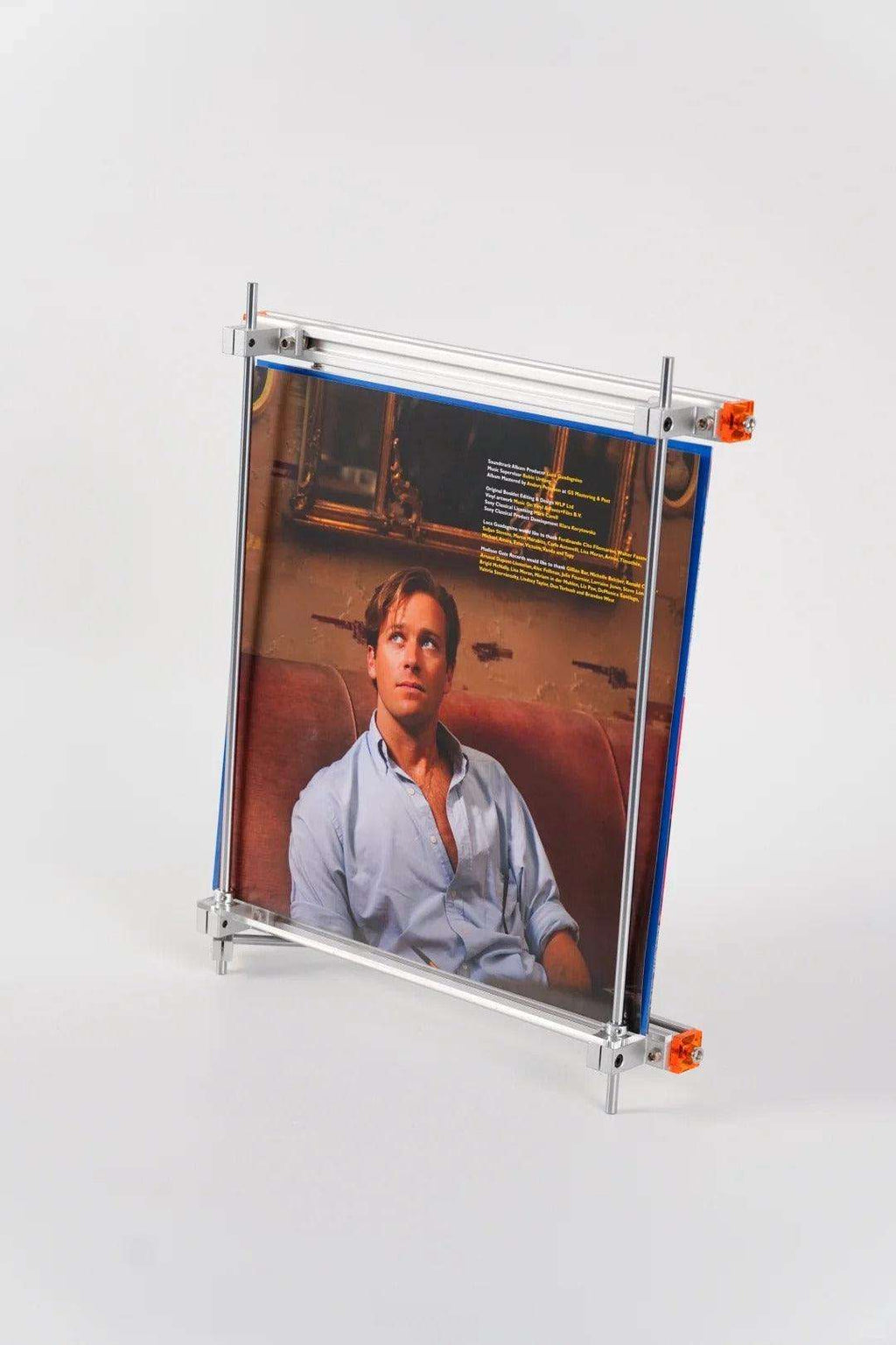 Vinyl Record Stand — Aluminum & Chrome Steel - HushLume